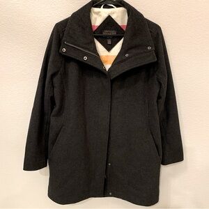 Women’s Pendleton Gray Cascade Wool Water Resistant Coat Jacket Pea Coat Small